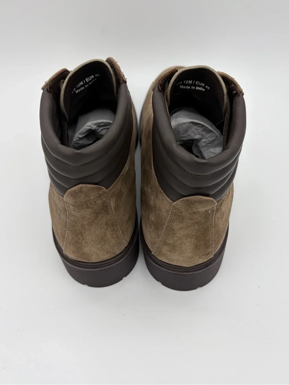 Vince Taupe Suede Chukka Lace-Up Boots